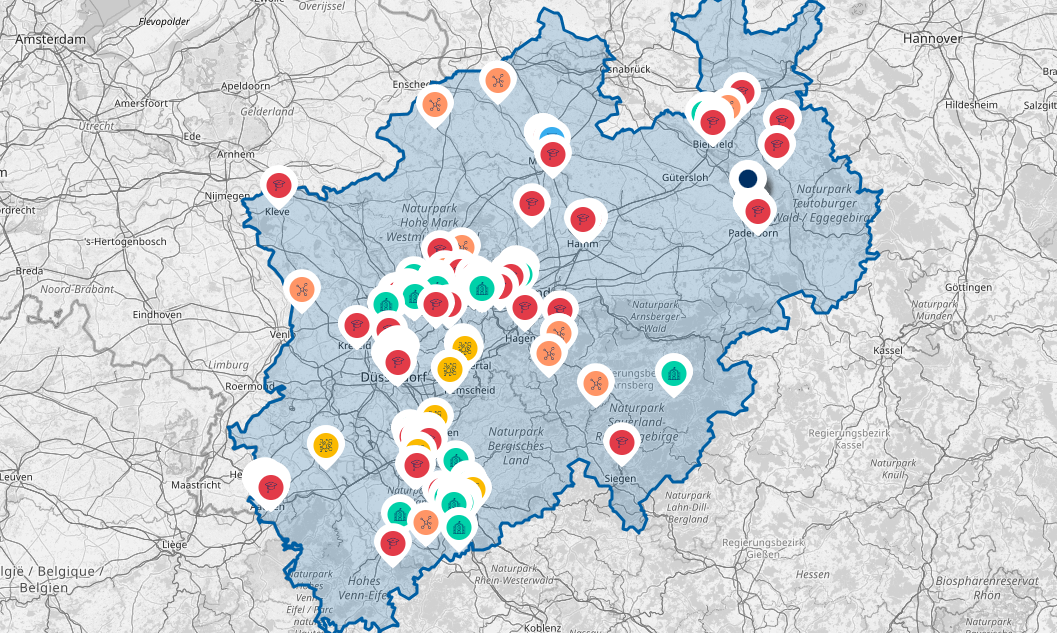 Relaunch der Innovationskarte: Zoomen Sie sich in das NRW-Innovationsökosystem